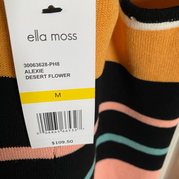 Ella Moss Body dress Alexie desert flower striped - Picture 6 of 13